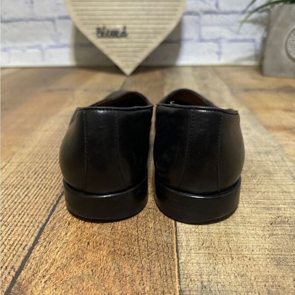 Zelli Mens Size 10 N Leather Black Loafers Shoes Hand Crafted in Italy - Picture 4 of 16